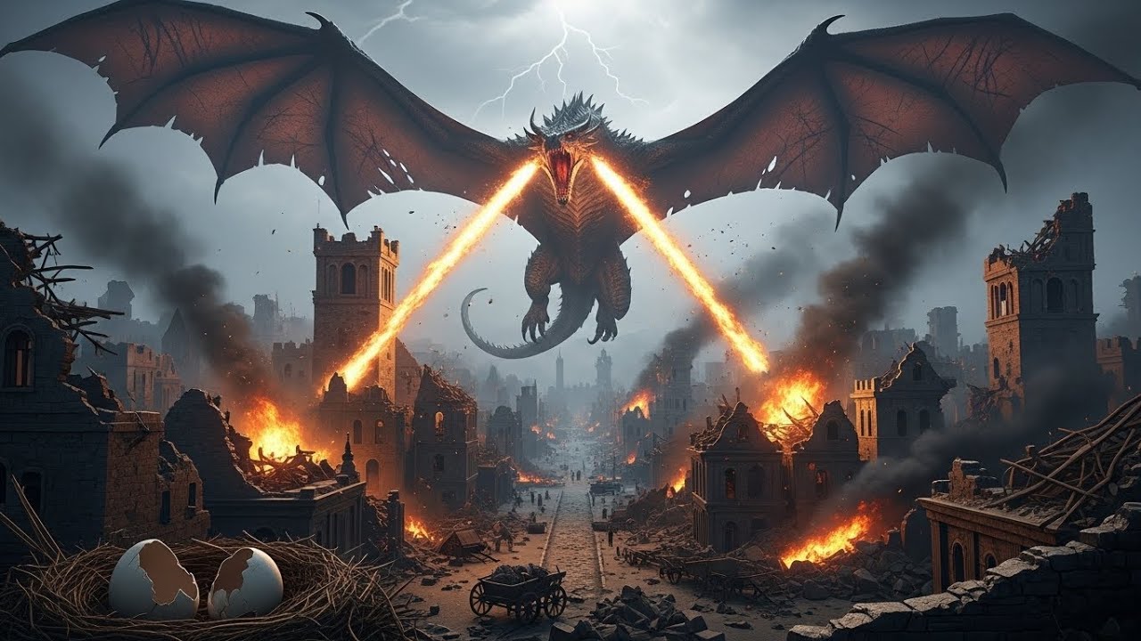 The Mighty Dragon Strikes Back After Its Eggs Are Stolen, Leaving Ruins Everywhere