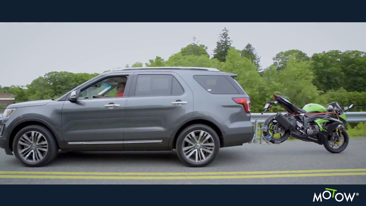 MoTow Motorcycle Tow Hitch for Car, SUV, Truck, RV with Adjustable Hitch up to 600 lb. bike