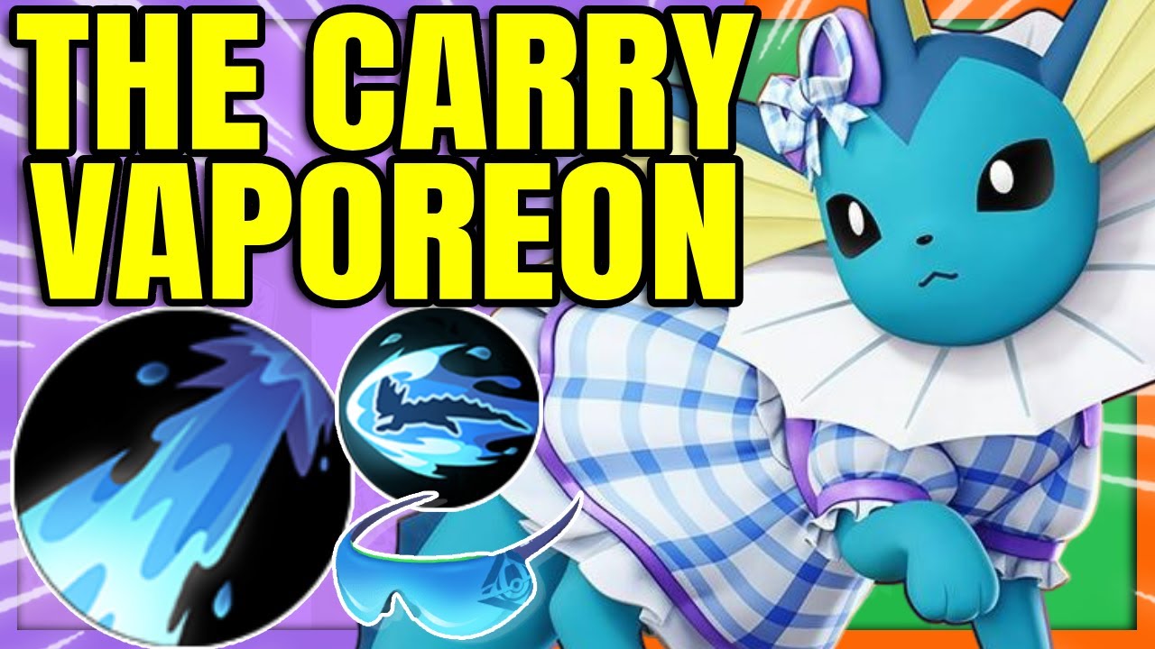 The best VAPOREON BUILD for all the CARRY Players | Pokemon Unite