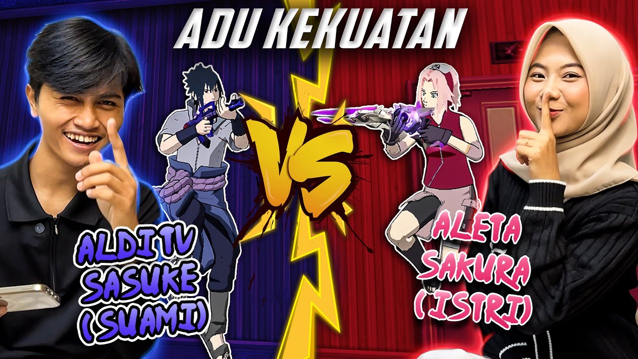 BY ONE SASUKE ( SUAMI ) VS SAKURA ( ISTRI ) 🤣 SIAPAKAH PEMENANGNYA !! ALDI TV VS ALETA