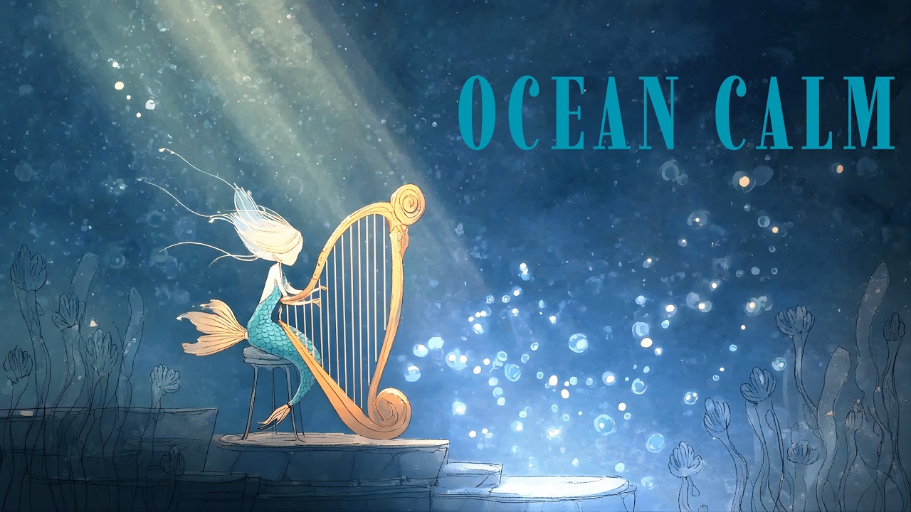 Water Harp (1H) | Ocean Calm Focus | No Lyrics