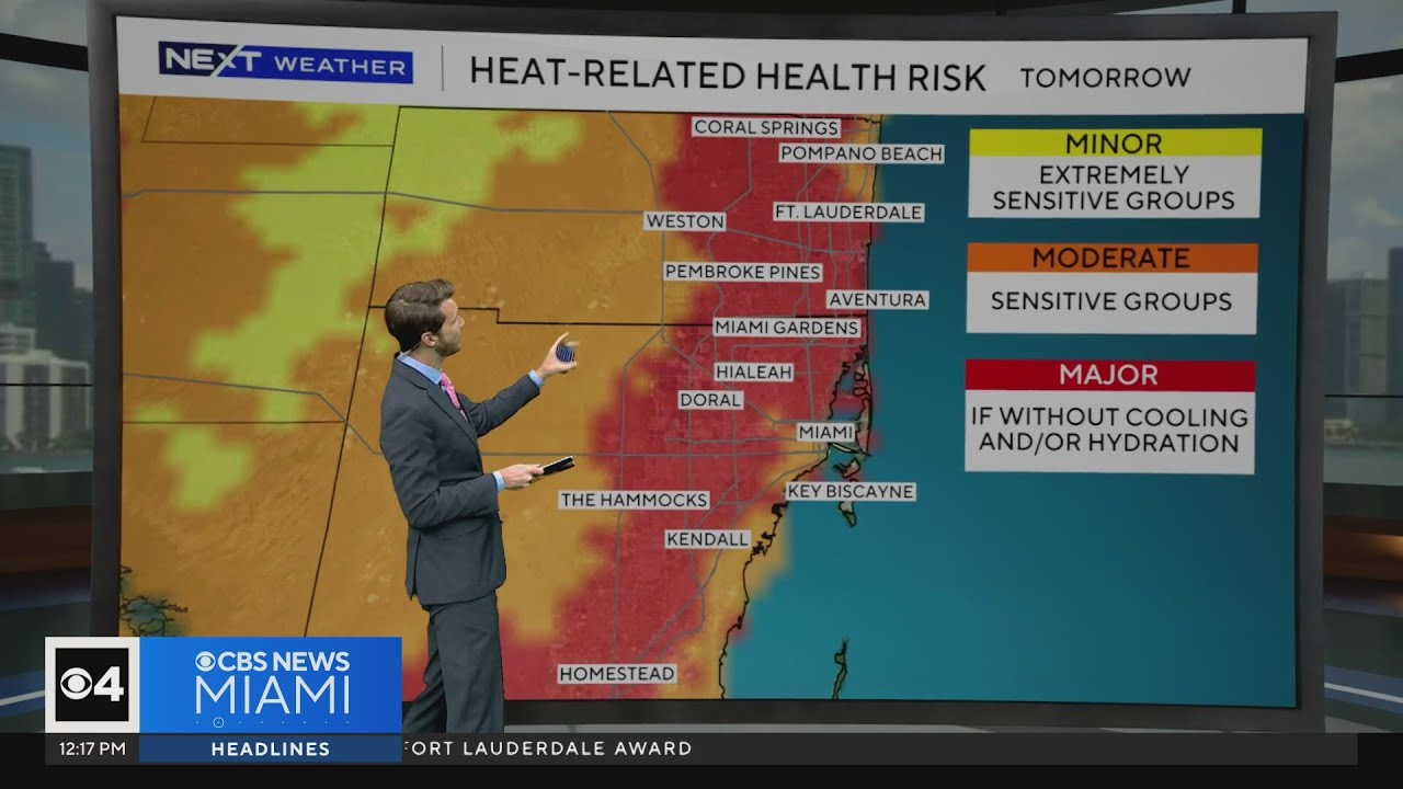 South Florida sees toasty start to the week with dangerous 