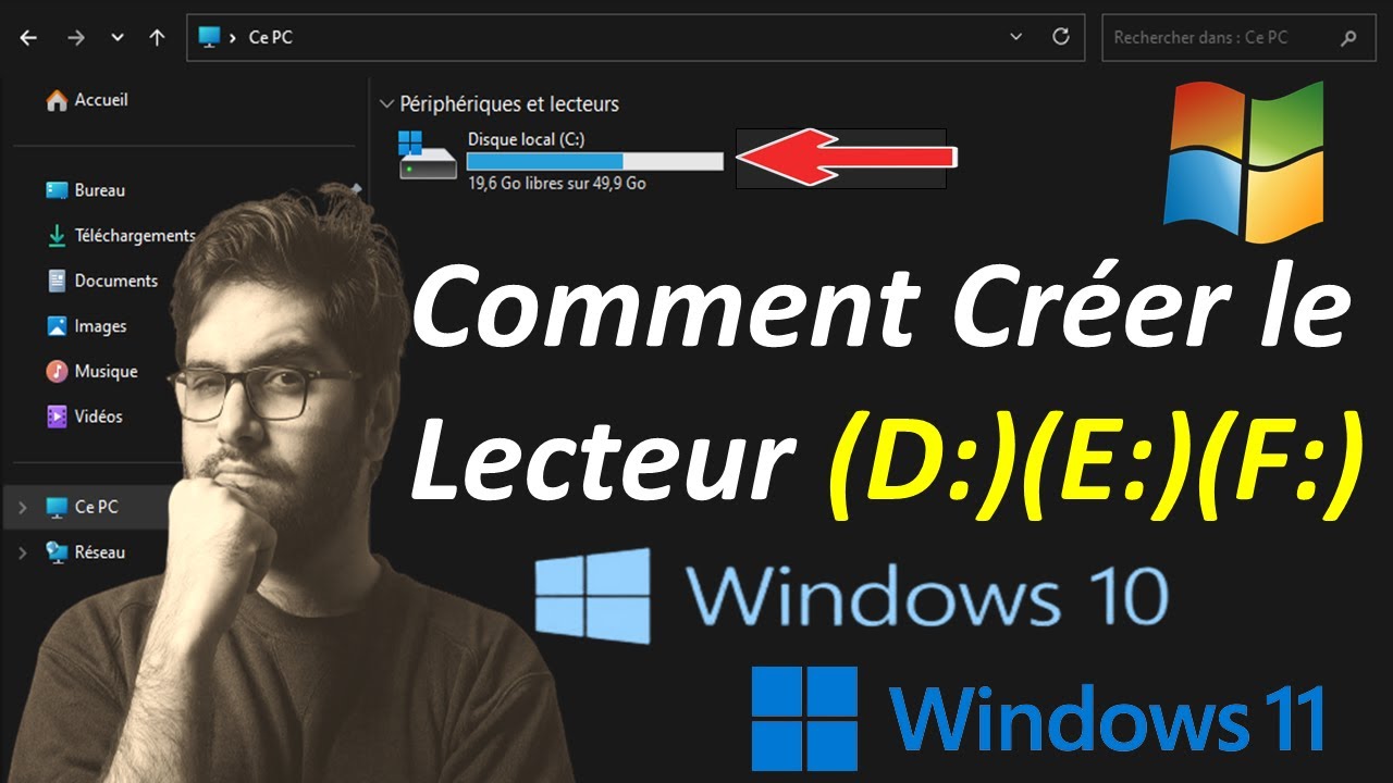 CRÉER UNE NOUVELLE PARTITION SUR WINDOWS 10 / 11