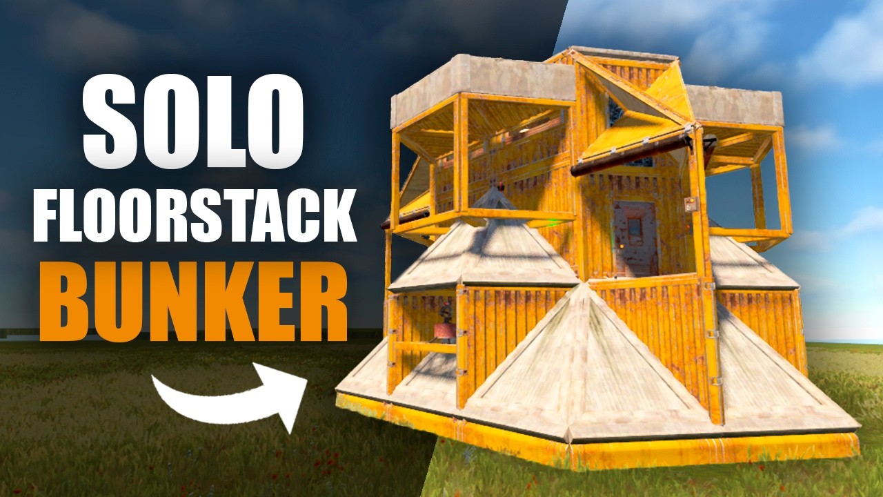 *NEW* SOLO FLOORSTACK BUNKER BASE RUST 2025