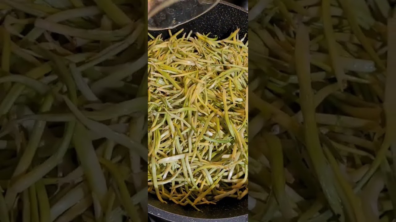 Это блюдо,не каждый любит🙃 Черемша(медвежий чеснок)