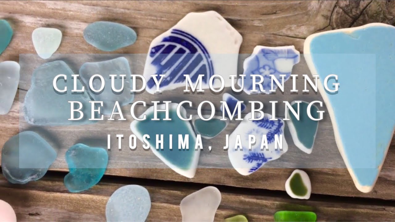 朝の糸島ビーチコーミング | cloudy morning beach combing in Itoshima, Japan【無言】