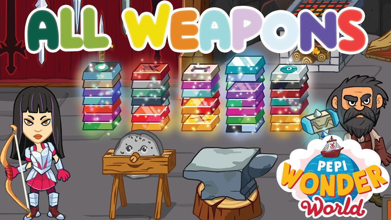 Pepi Wonder World SECRETS: HOW TO GET ALL WEAPONS! SEGREDOS Pepi Wonder World: TODAS AS ARMAS