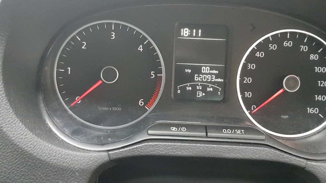 Сброс сервисного индикатора VW Polo