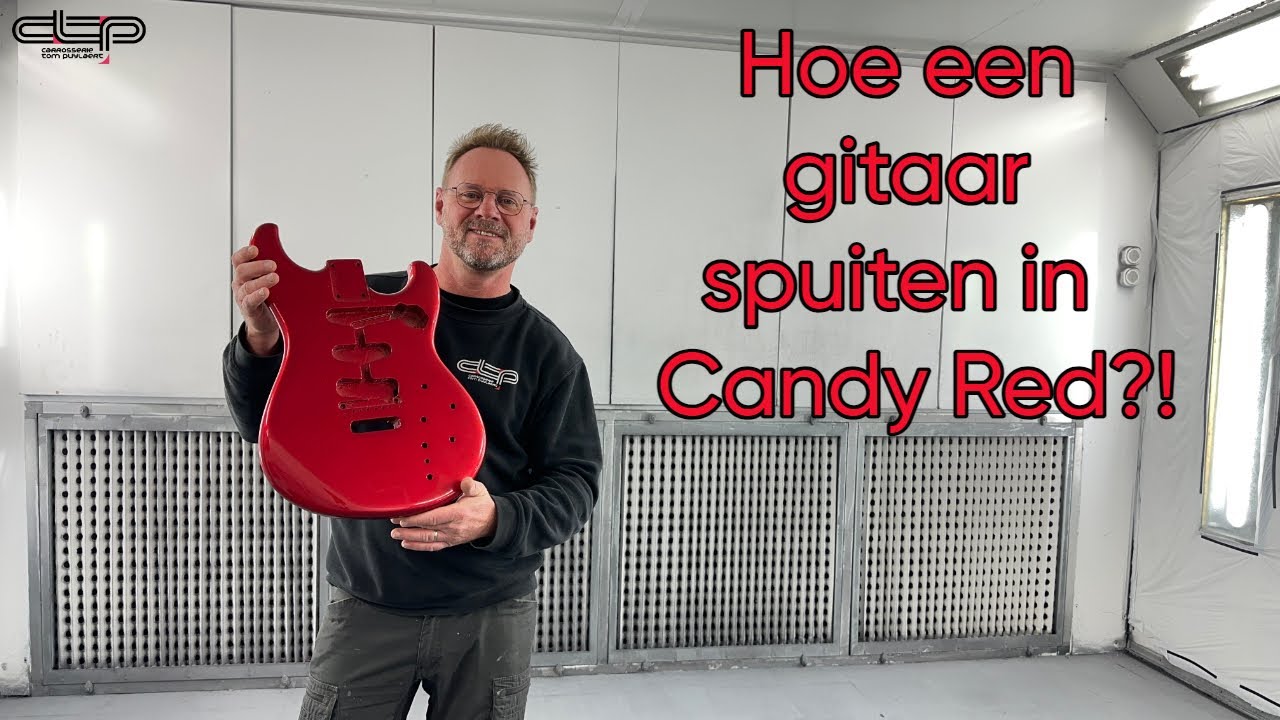 Hoe een gitaar herspuiten in 3-lagen parelmoerlak ?!