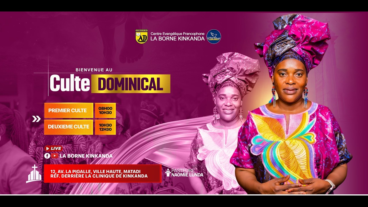 CULTE DOMINICAL DU 01 MARS 2026 // PASTEURE NAOMIE IZIKA( culte 2 )