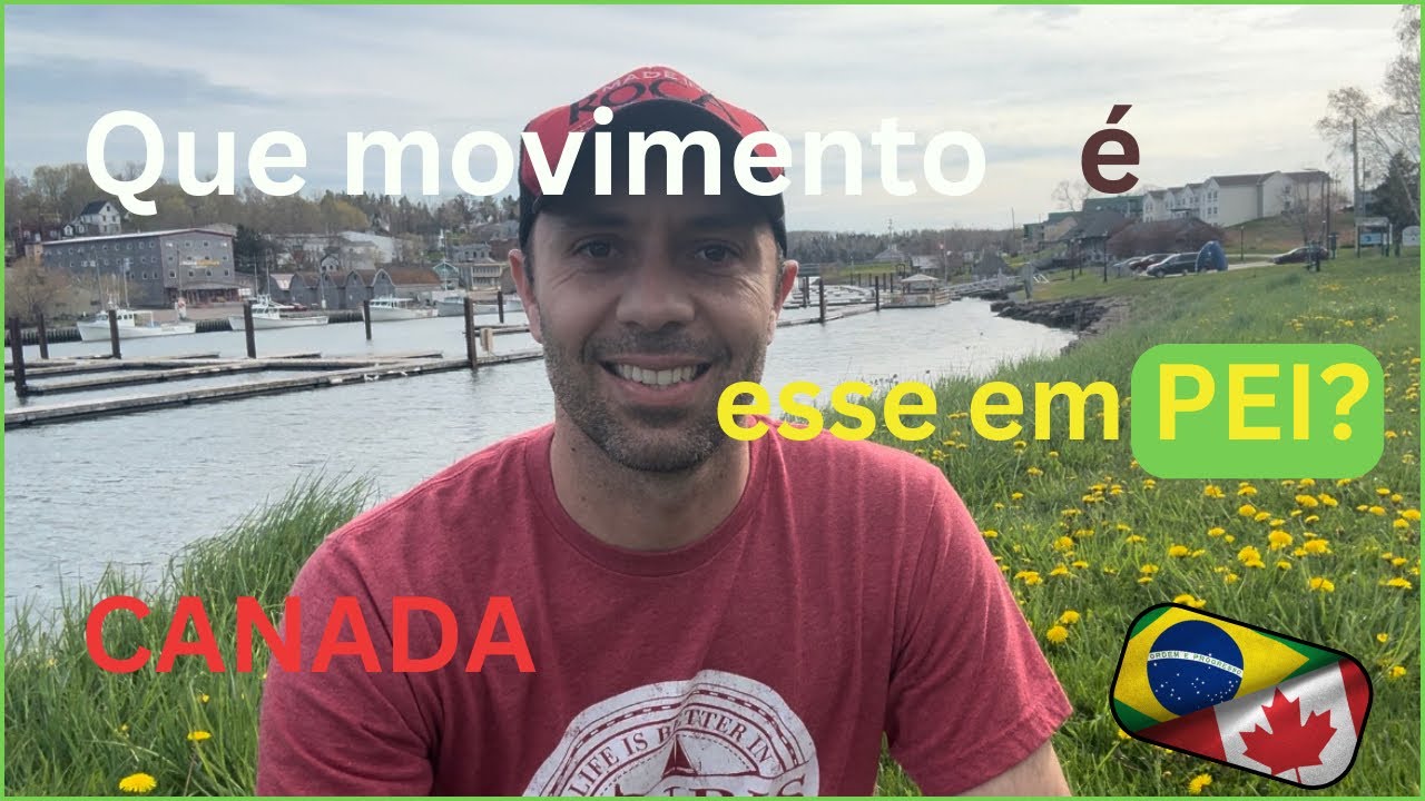 Movimento de pessoas chegando em Prince Edward Island aqui no Canadá.