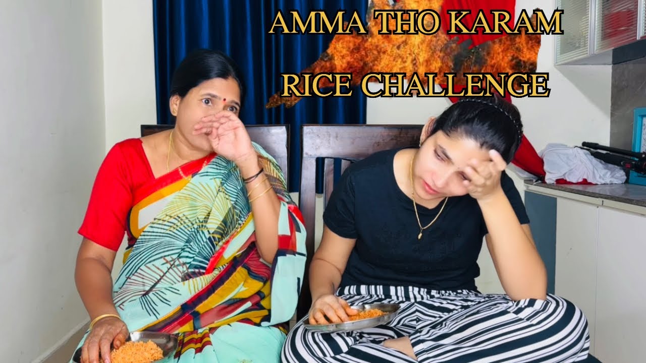 AMMA THO KARAM RICE CHALLENGE || Rayalaseema Fire || Food Challenge #trending #foodlover #spicy