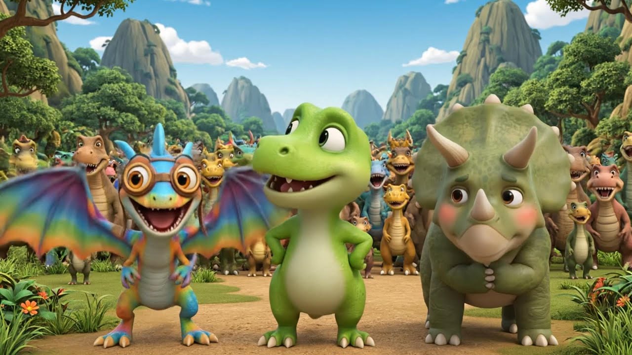 Bino and the Crystal of Nature 🌈 | Epic Dinosaur Adventure in Crystal Valley | 3D Animation Movie 8K