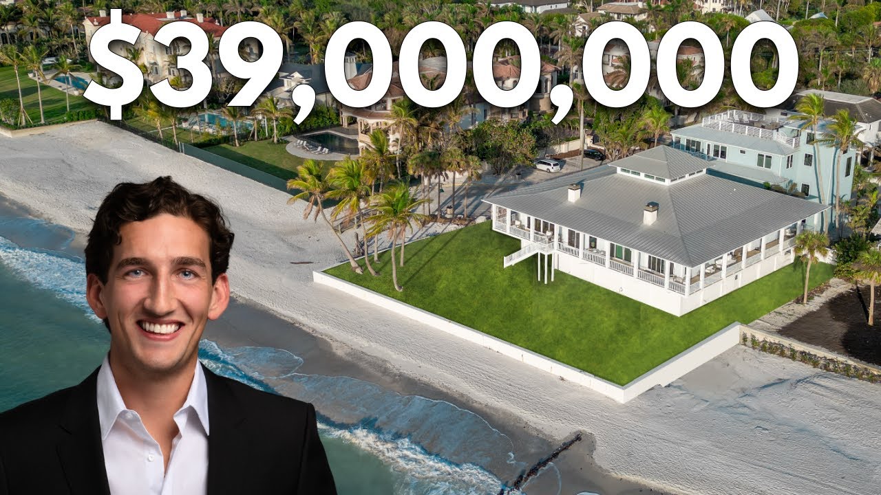 Inside This $39M Florida Beach House With 135 Feet of Gulf Frontage | Port Royal, Naples FL