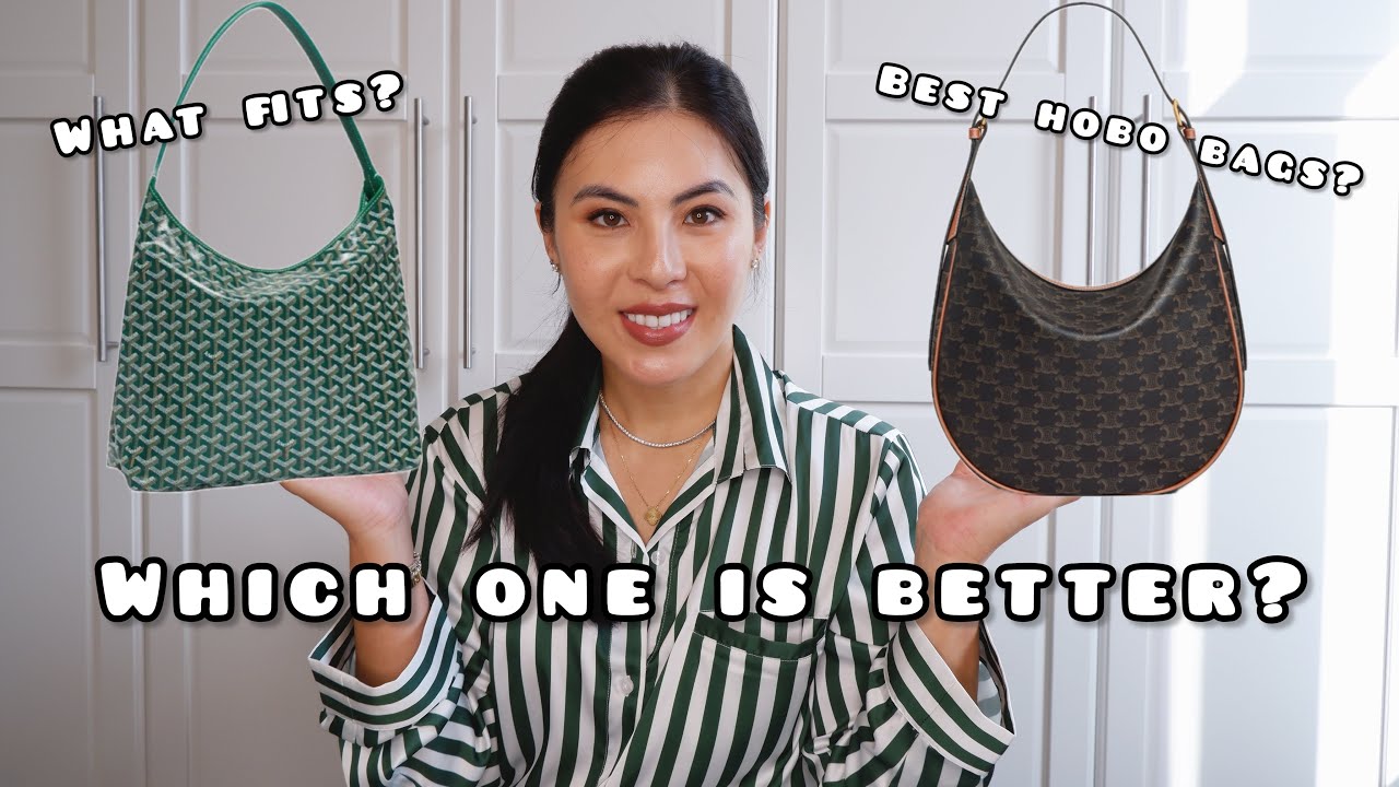 Goyard Boheme vs Celine Heloise Hobo Bag Comparison & What Fits
