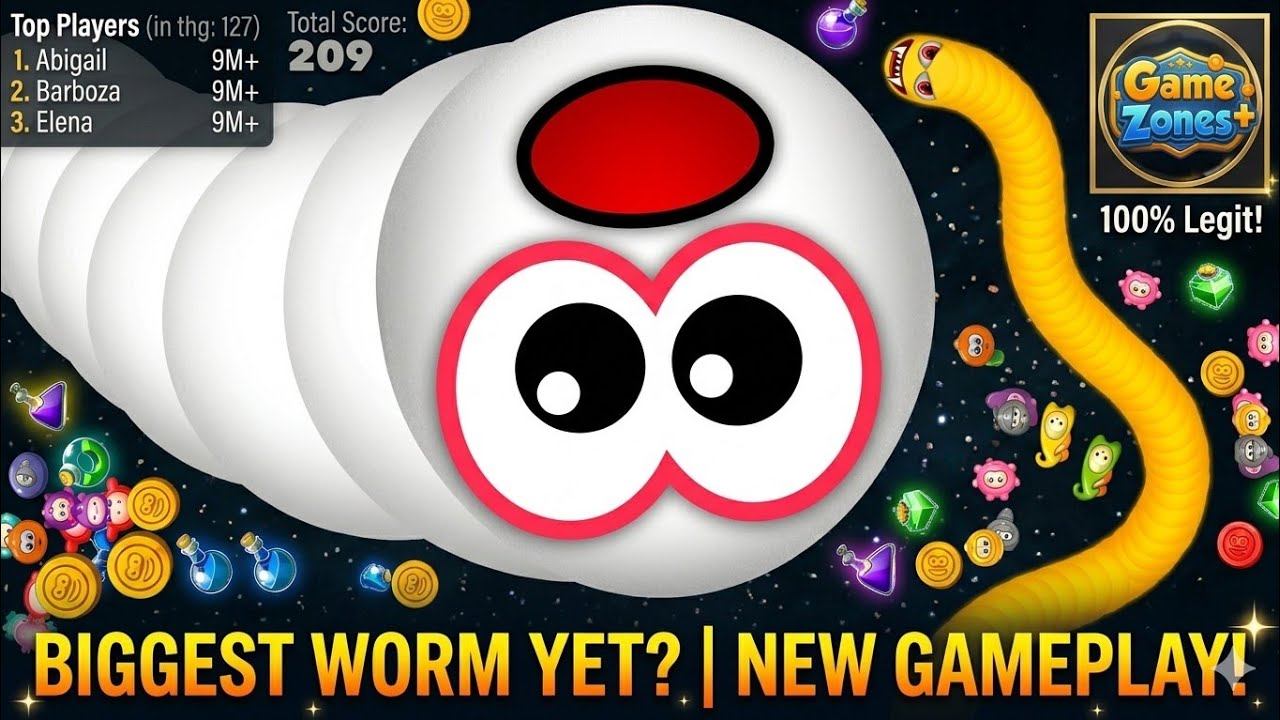 slither.io gameplay #wormszone #gamezones327