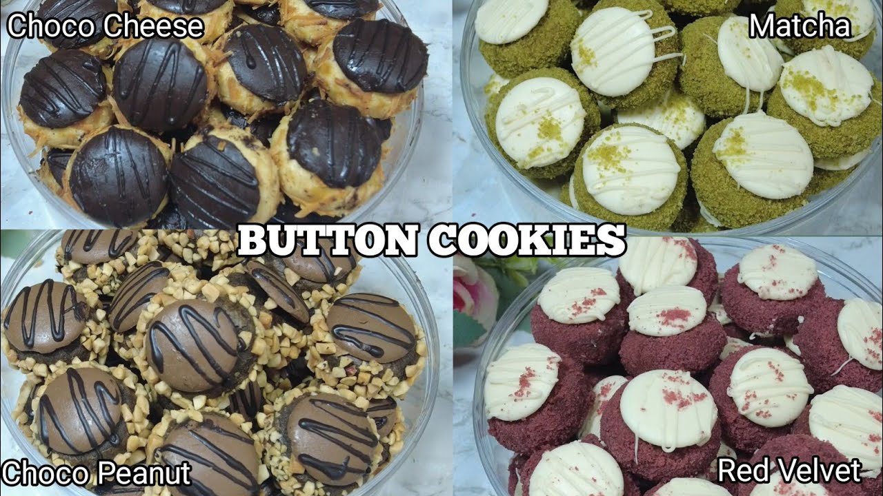 KUE KERING LEBARAN VIRAL 2026!!! BUTTON COOKIES ANEKA RASA!! 1 Resep aja!
