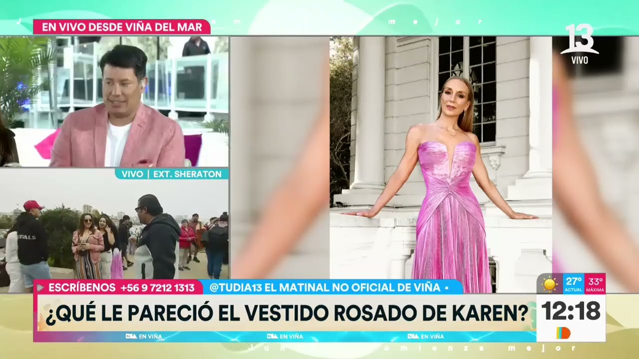 Analizamos el look de Karen Doggenweiler en su debut en la Quinta Vergara | Tu Día | Canal 13