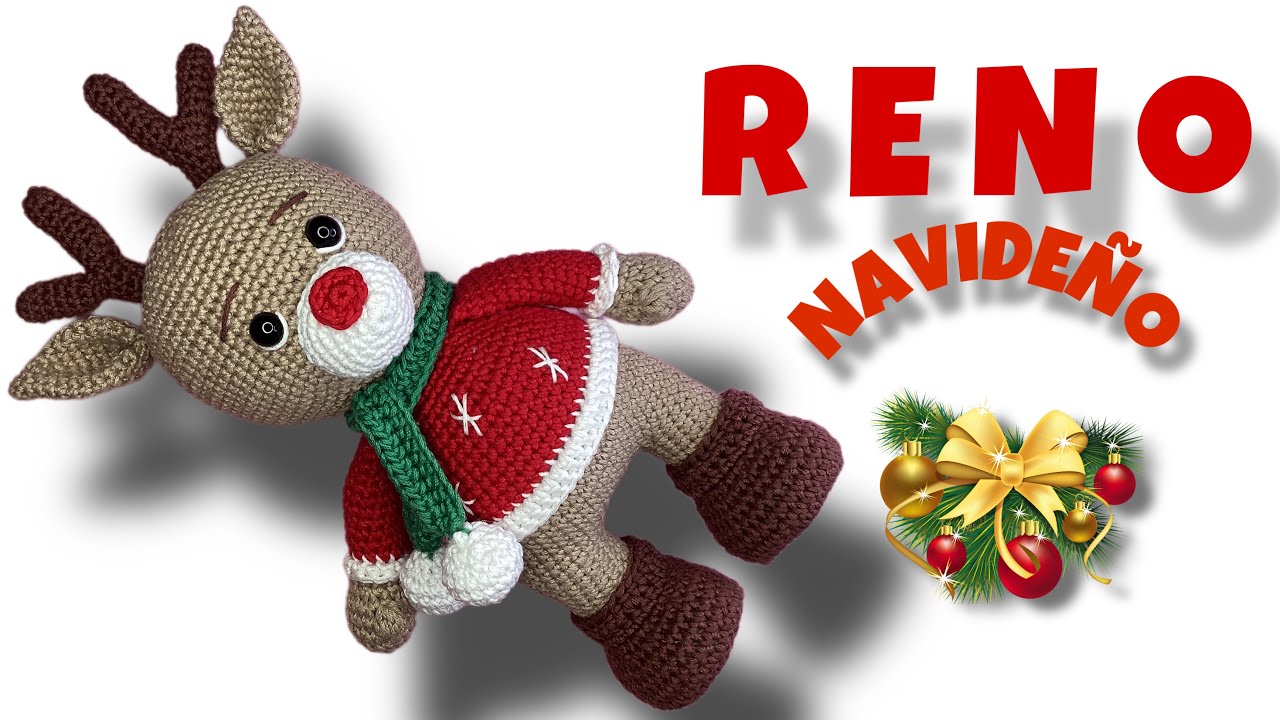 RENO NAVIDEÑO AMIGURUMI 1/3 (SUBS🇺🇸🇧🇷) 