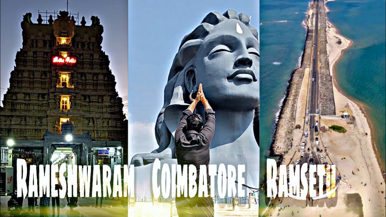 RamSetu Dhanushkodi to Coimbatore Adiyogi Temple 🙏 #rameshwaram #dhanushkodi #ramsetu #coimbatore
