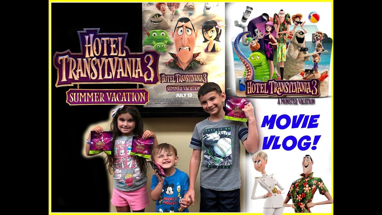 HOTEL TRANSYLVANIA 3 Movie Vlog! Target Toy Hunt! Opening Blind Bags in the Movies!