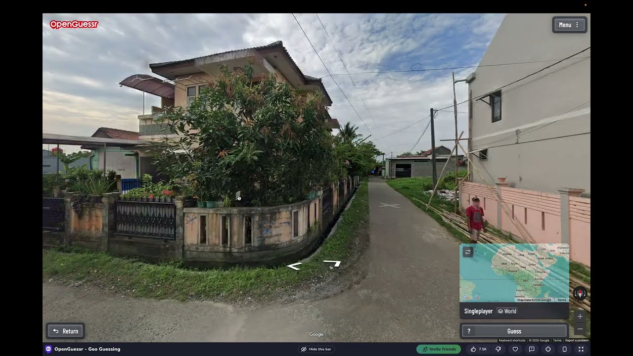 I try to play Geoguessr!