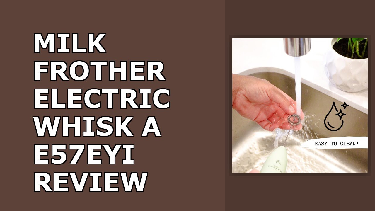 Milk Frother Electric Whisk For a Creamy Smooth Matcha Latte. The Perfect Kitchen Accessory Review