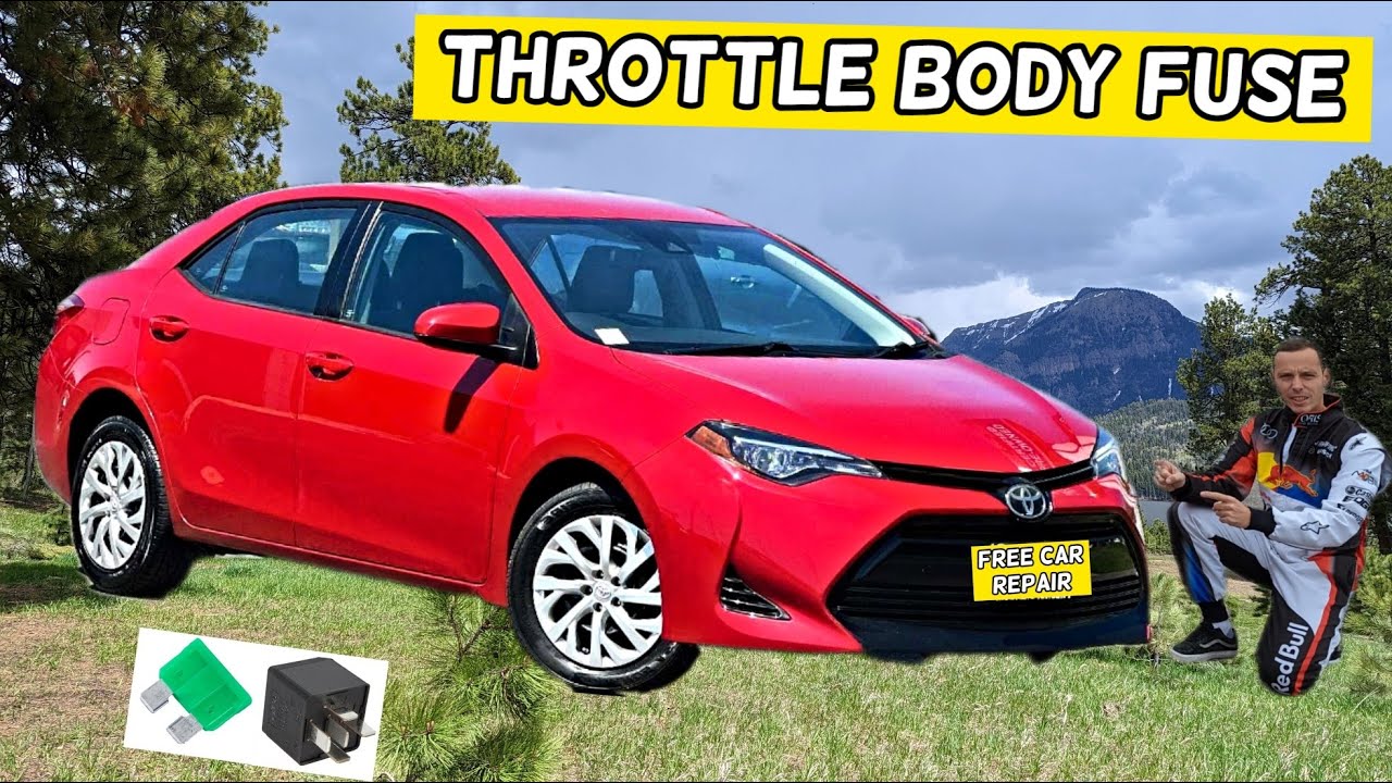 TOYOTA COROLLA THROTTLE BODY FUSE LOCATION 2013 2014 2015 2016 2017 2018 2019