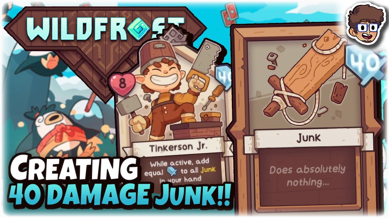 Creating 40 DAMAGE Junk Cards!! | Wildfrost