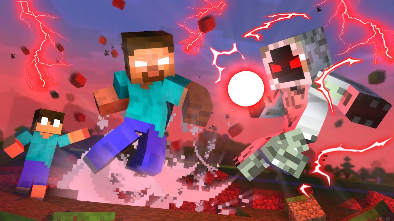 HEROBRINE VS ENTITY 303 | ratki Animation