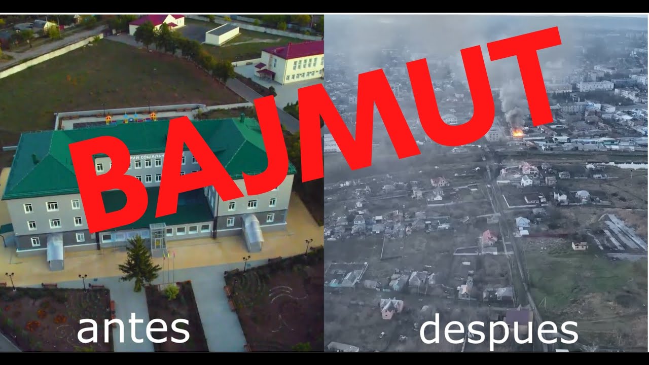 Antes y despu&eacute;s de Bajmut, guerra, Ucrania: so&ntilde;&eacute; que no disparaban. Canci&oacute;n: La ciudad que no existe