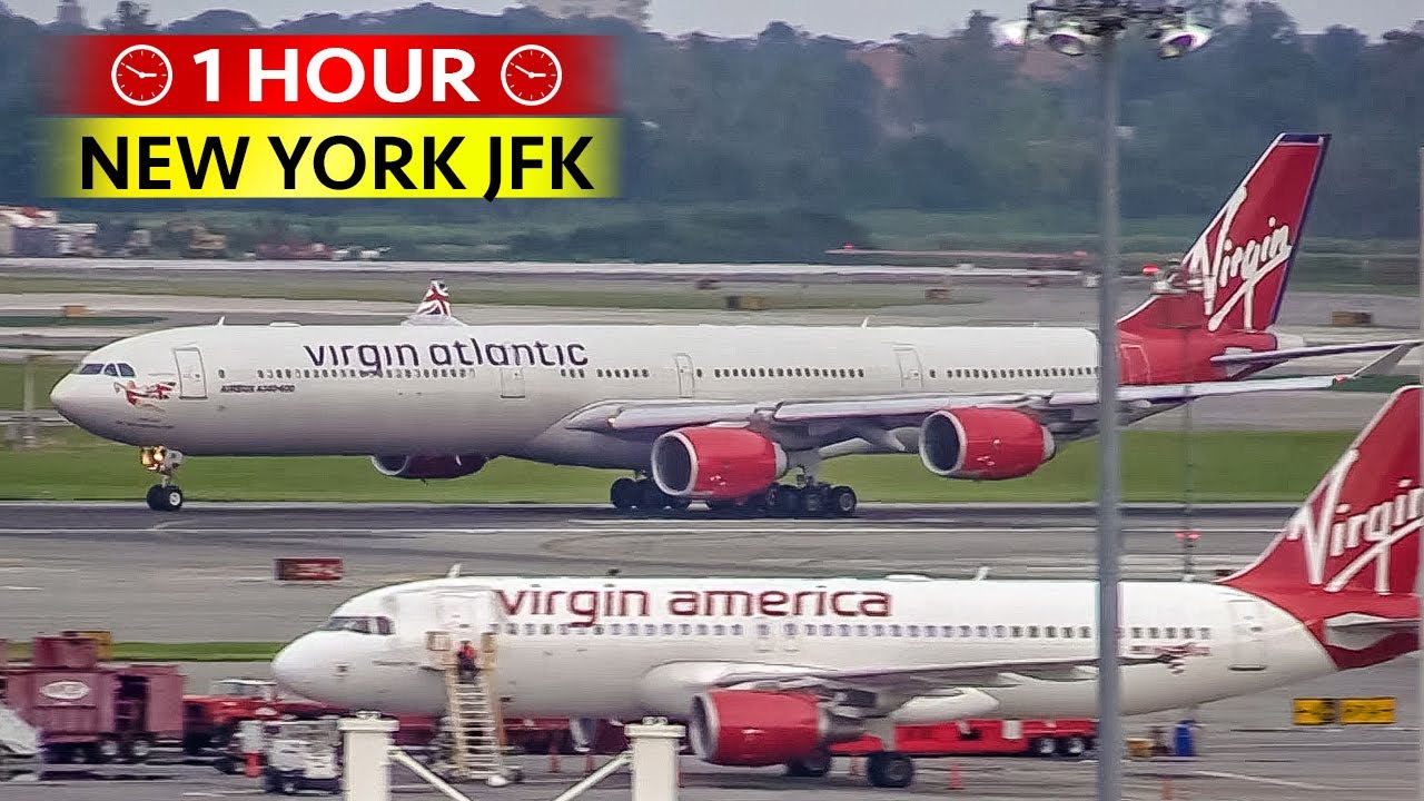 1 Hour of Plane Spotting at NEW YORK JFK (2014)