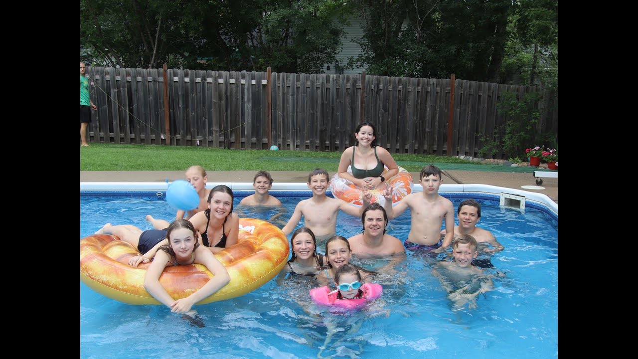 Cousins Swimming
