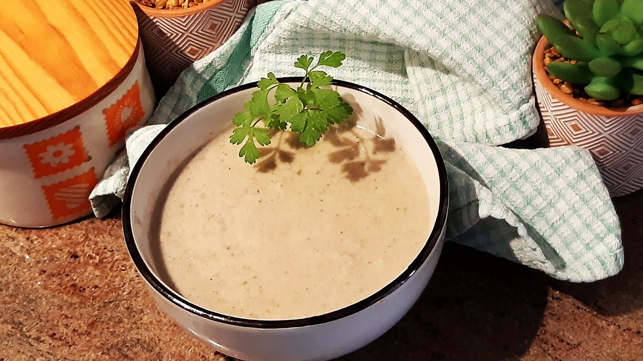 Crema de CHAMPIÑONES casera 🍄 RECETA fácil