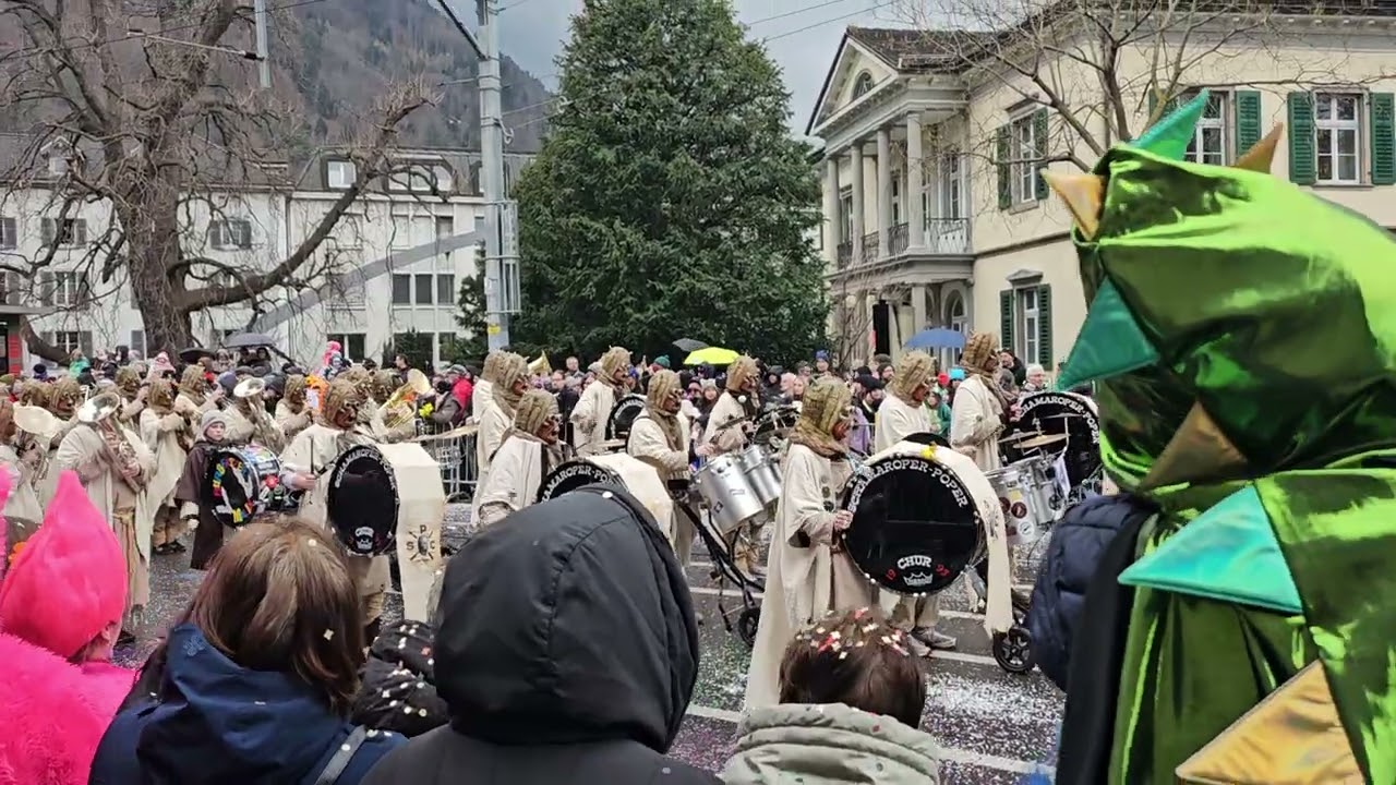 🎵🎼🎺🥁🎬📽Churer Fasnacht Samstag 14.02.2026 am Umzug.  Die Schamaroper-Poper Chur mit STAR WARS🥁🎺🎬📽🎵🥳