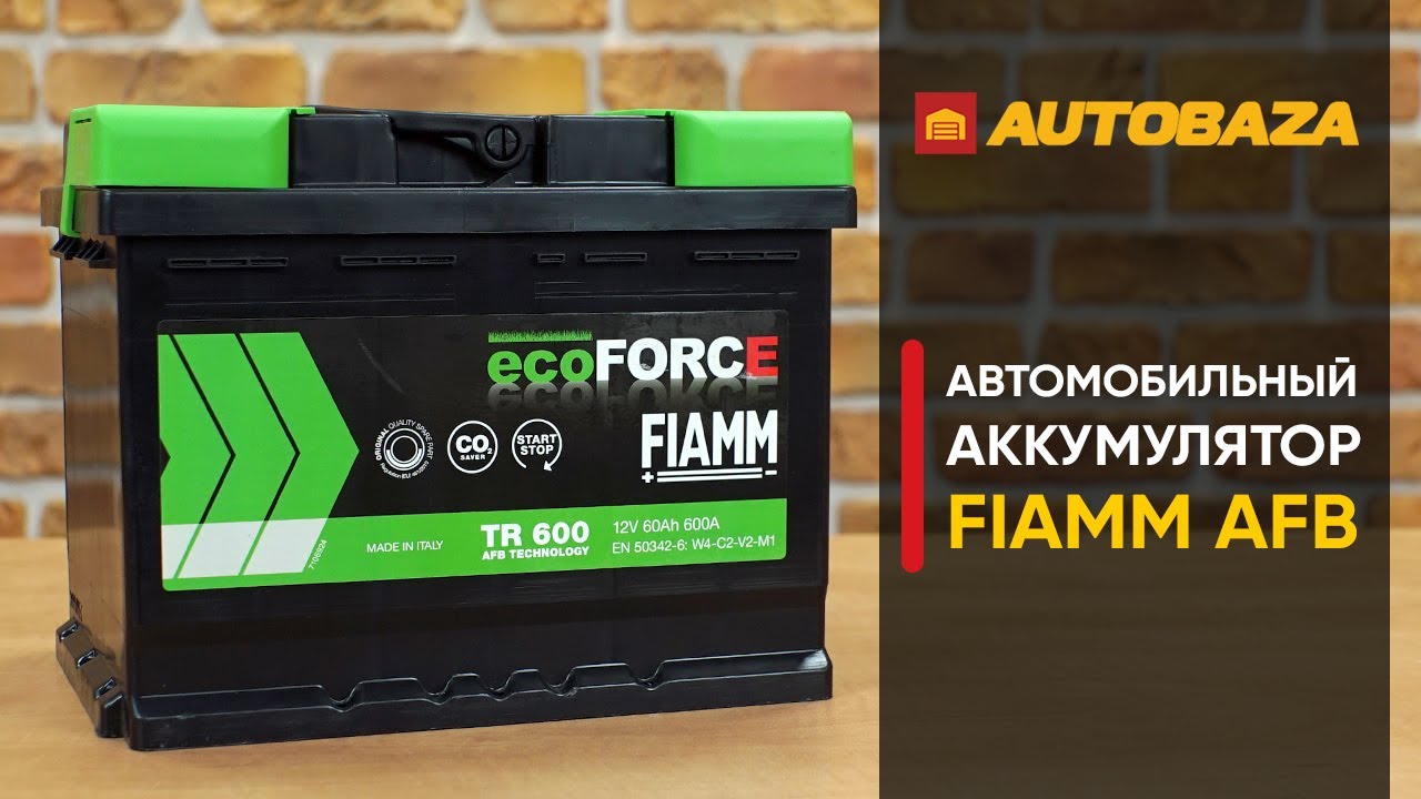 Насколько быстро садится аккумулятор на морозе? AFB Аккумулятор Fiamm ecoFORCE Start&Stop.