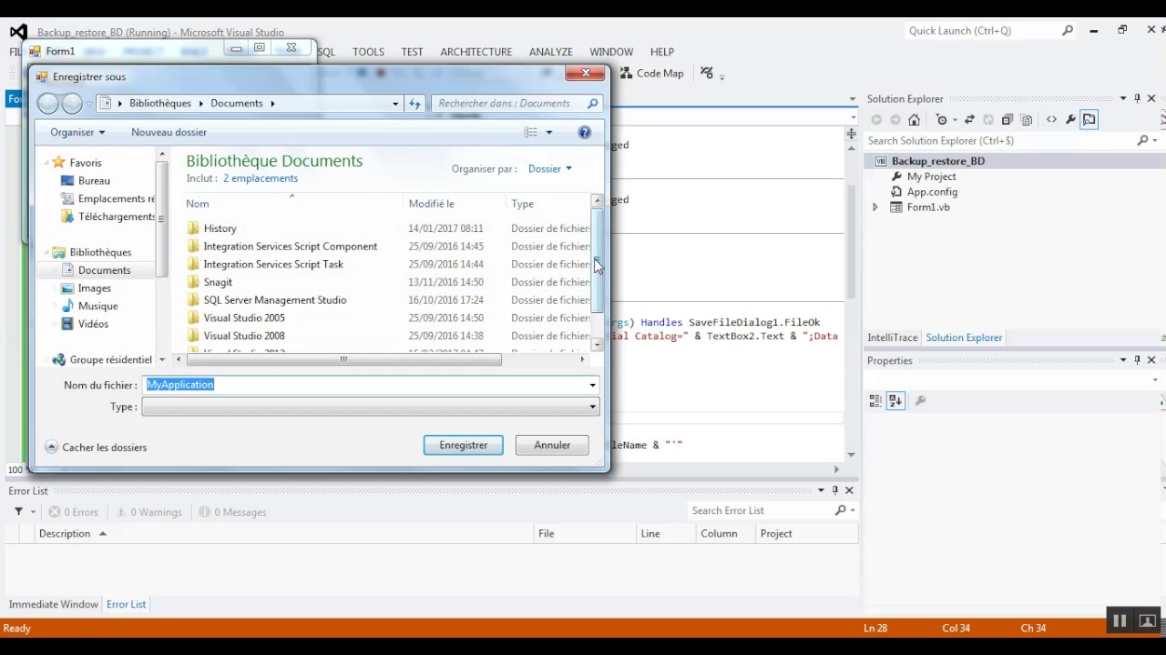 Programming in VB.NET how to Backup and Restore Data base using Vb.net