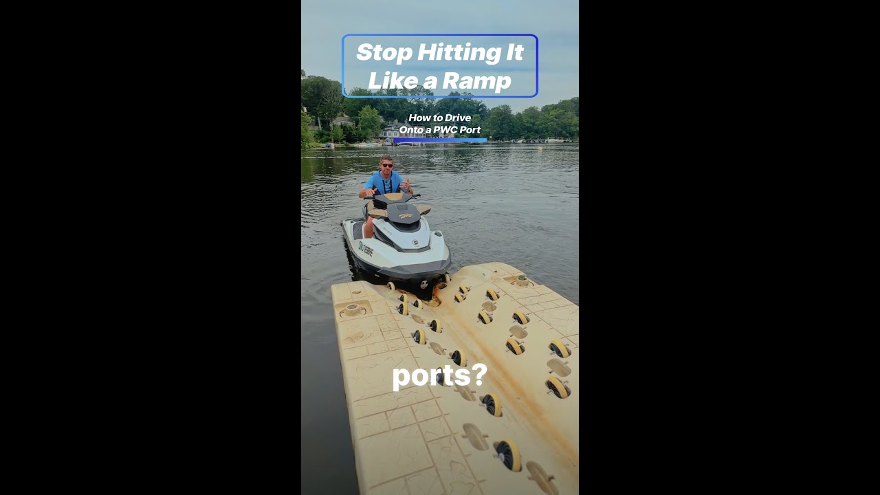 How to Pull a PWC onto a Port at the Gas Dock: Bridge Marina Boating Tip #shorts