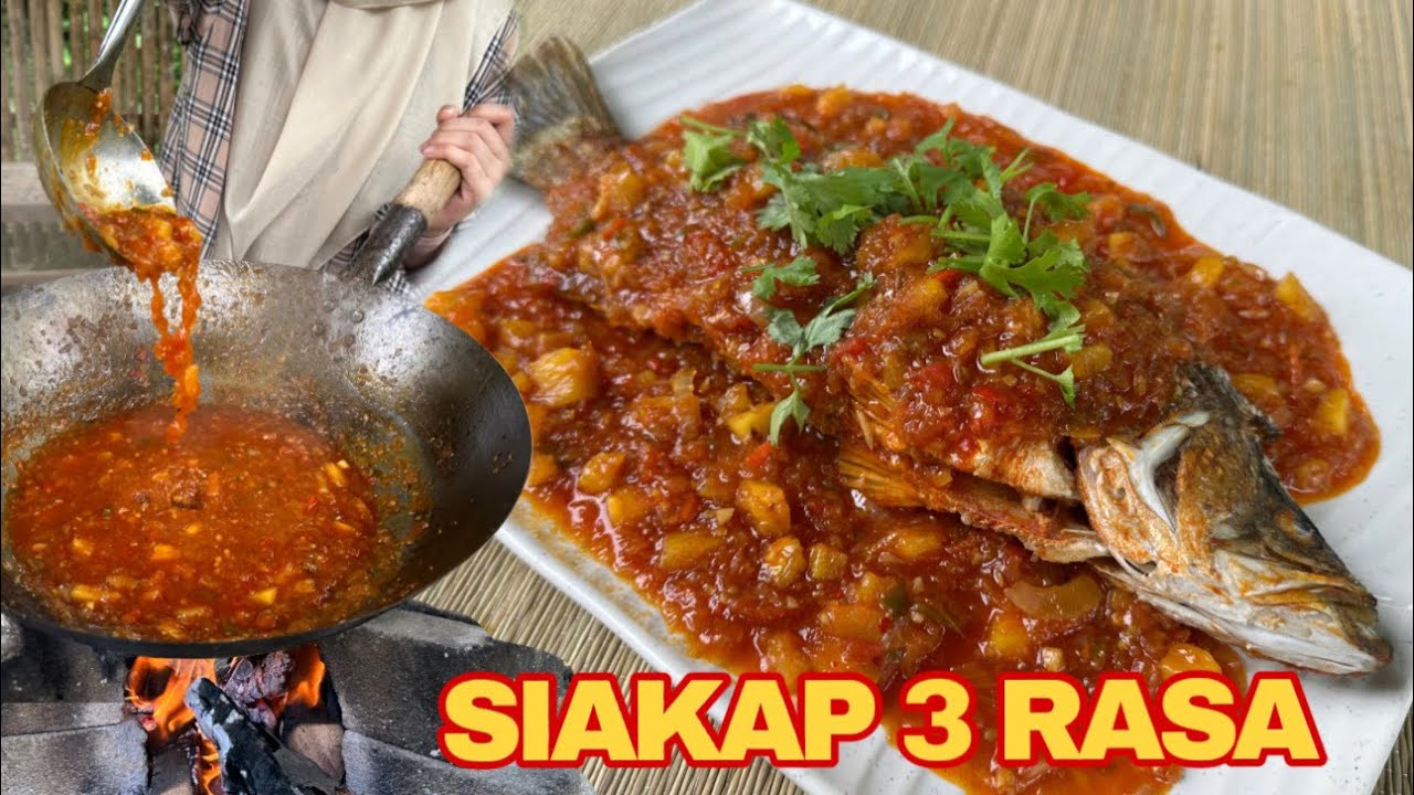 IKAN SIAKAP 3 RASA SEDAP MACAM DI RESTORAN ! Resepi upgrade Lagi Kick!