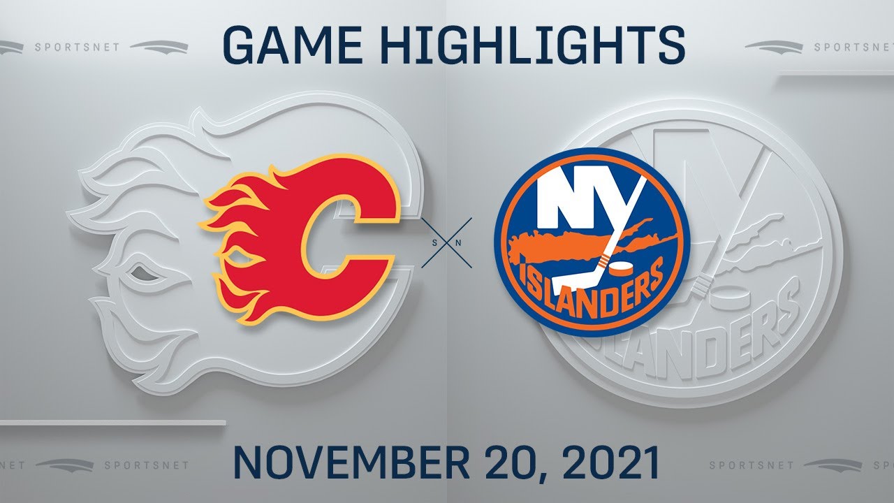 NHL Highlights |  Flames vs. Islanders - Nov 20, 2021