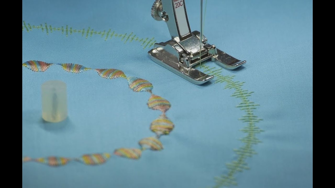 Tutorial: how to use the BERNINA circular embroidery attachment with the open embroidery foot no. 20