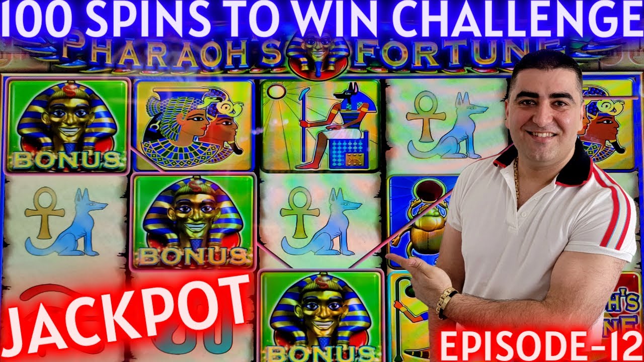 Pharaoh's Fortune Slot HANDPAY JACKPOT - 100 Spins To Win Challenge | Episode-12