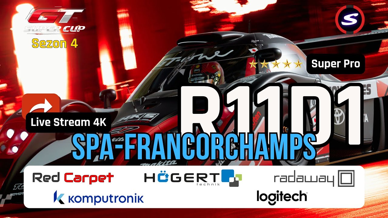 GRAN TURISMO SUPER CUP 4 | R11D1 SUPER PRO | LIVE STREAM PL 🏁