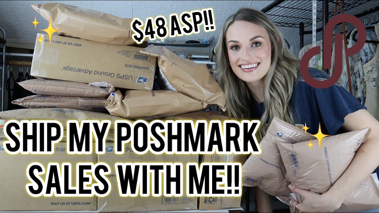 1000 $ продаж за 3 дня на Poshmark! Собираем посылки вместе: смотрите, что улетело БЫСТРО $$$ Сре...
