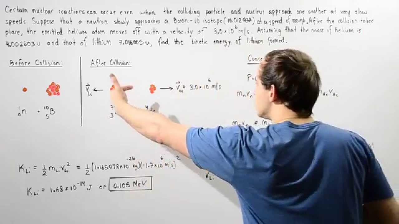 Kinetic Energy after Nuclear Reaction