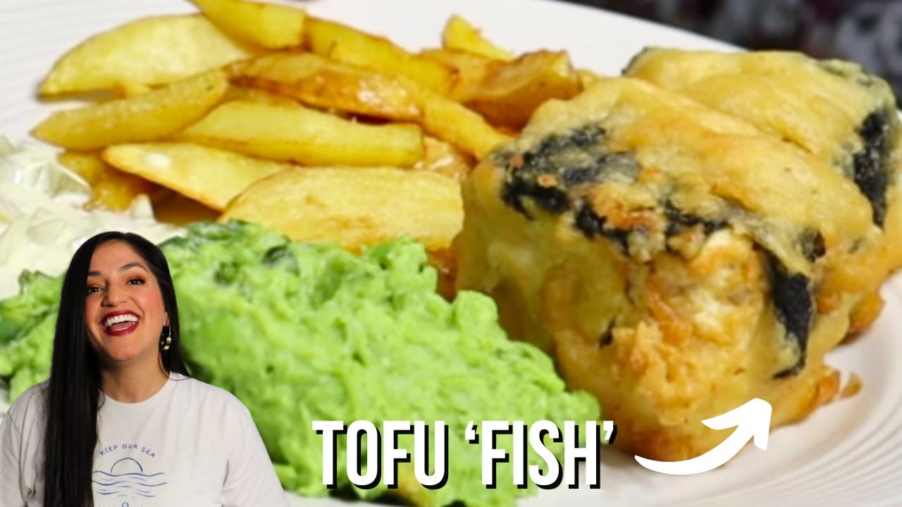 High Protein Vegan 'Fish' n Chips Recipe! | Mint Mushy Peas | Vegan Tartar Sauce