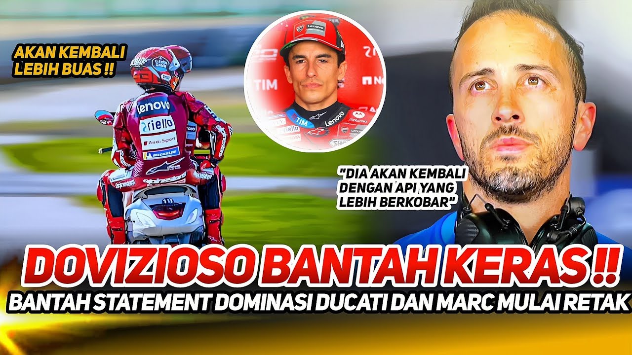 ANDREA DOVIZIOSO LANGSUNG BANTAH KERAS😮 STATEMENT DOMINASI MARC MARQUEZ DAN DUCATI MULAI RETAK ❗