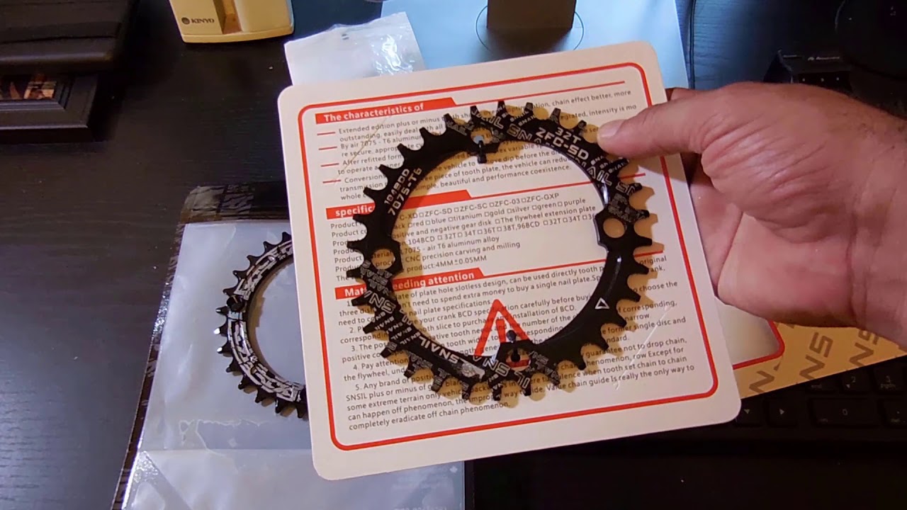 CYSKY Snail oval Narrow Wide $12 chainring from Amazon Review