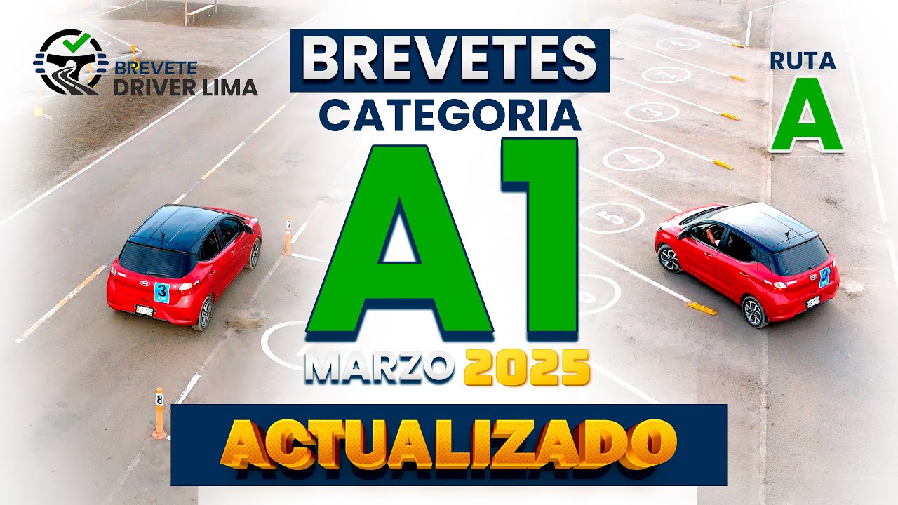 Examen de manejo A1 - Actualizado - 2025 | Ruta 'A' Touring Conchan - Lima