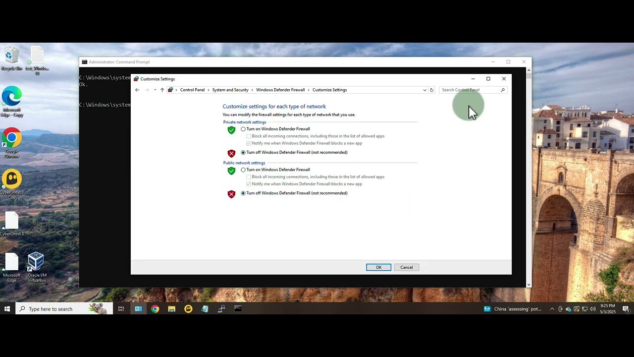 How to Disable Firewall on Windows 10